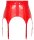 Black Level Vinyl Suspender Straps red M