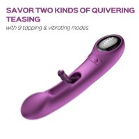 HoneyPlayBox app-controlled G-spot vibrator purple 21.1 cm &Oslash; 3.7 cm