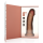 RealRock Vibrating Regular Curved Cock - 8 / 20,5 cm - Tan