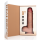 RealRock Vibrating Regular Straight Cock with Balls - 9 / 23 cm - Flesh