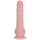 RealRock Vibrating Regular Straight Cock with Balls - 9 / 23 cm - Flesh