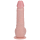 RealRock Vibrating and Rotating Straight Cock with Balls - 8 / 20,5 cm - Flesh