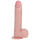 RealRock Vibrating and Rotating Straight Cock with Balls - 8 / 20,5 cm - Flesh