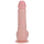 RealRock Vibrating and Thrusting Straight Cock with Balls - 8 / 20,5 cm - Flesh