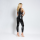Allure The Body Glaze Wetlook Jumpsuit L/XL Black