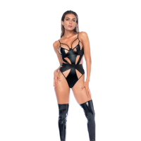 Mapal&eacute; Bodysuit L Wet Look Black