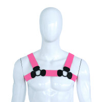 Kiotos Elastic Chest Harness L/XL Pink 110&ndash;130 cm