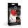 XR Brands rose candle with holder red