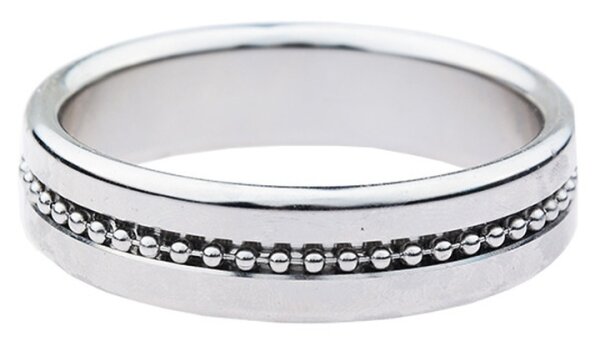 MenSteel Cockring Perly Ring Contour &Oslash; 38 mm Silver
