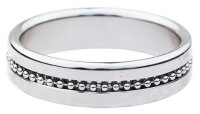 MenSteel Cockring Perly Ring Contour &Oslash; 41 mm Silver