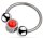 MenSteel Royring Bijou Red Tassel Ring &Oslash; 28 mm