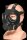 XR Brands Inhaler Gas Mask with Bottle Black & White