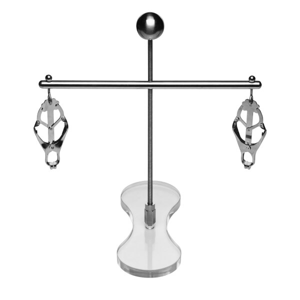 XR Brands Tower of Pain Nippelklemmen Silber
