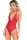 Spank Me Strap-Back Lace Teddy Red S/M - M/L