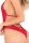 Spank Me Strap-Back Lace Teddy Red S/M - M/L