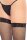Lace Top Fishnet Thigh Highs Black Onesize - Queensize