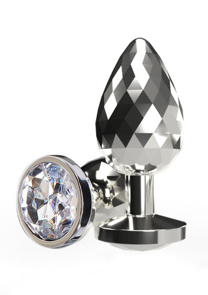 ToyJoy Anal Play Disco Diamond Plug Medium Silver 3,3 cm