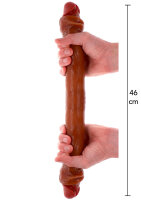 ToyJoy Get Real Silicone Foreskin Double Dong 46 cm...
