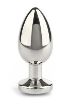 Mr. Steel Jewled Butt Plug Small Aqua 2,5 cm