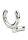 Mr. Steel MBS Stackable Weight 45 mm Silver