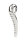 Mr. Steel Devils Tongue Dildo Silver