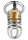 Mr. Steel Ring Master Chastity Device Silver