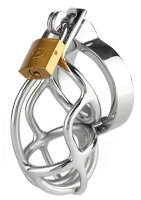 Mr. Steel San Quentin Chastity Cage Silver