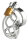 Mr. Steel San Quentin Chastity Cage Silver