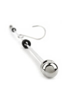 Mr. Steel Long Thai Hooked Pain Stick Silver