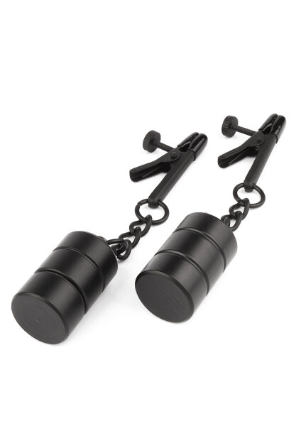 Mr. Steel Tingling Nipple Clamp Weight Black