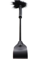 Hidden Desire Crop Whip & Feather Tickler PU Leather 57 cm