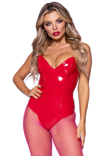 Leg Avenue Lack Boned Bodysuit L