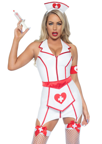 Leg Avenue Vinyl Er Hottie Dress XS