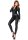 Leg Avenue Wetlook Catsuit schwarz S - L