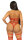 Studded O-Ring Harness Teddy Red S - L