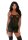 Forplay Ring It On Nightgown Set Kleid mit Slip schwarz M - XL