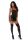 Forplay Ring It On Nightgown Set Kleid mit Slip schwarz M - XL