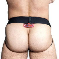 OXJOK by Oxballs Fisterjock Jockstrap Schwarz/Rot S - XL