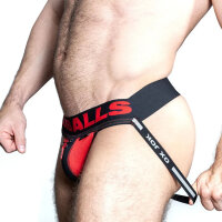 OXJOK by Oxballs Fisterjock Jockstrap Schwarz/Rot S - XL