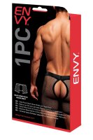 Envy Snap Down Mesh Boxer Brief Black Red S/M - L/XL