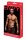 Envy Snap Down Mesh Boxer Brief Black Red S/M - L/XL