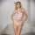 Allure Im your Venus Scalloped Lace Teddy with Adjustable Straps Pink S - L