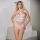 Allure Im your Venus Scalloped Lace Teddy with Adjustable Straps Pink S - L
