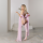 Allure Private Dancer Teddy with Adjustable Garters, Stay Ups and Detachable Chiffon Tulle Pink S - L