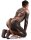 CosplayDogs Werwolf Cosplay-Jumpsuit Braun S -XL