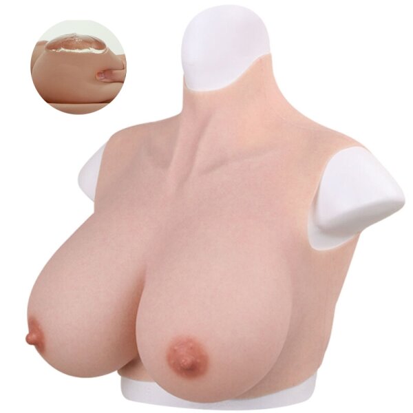 CrossGearX Breastplates Crossdresser Fake Tits - Silicone B - G