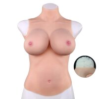 CrossGearX Full bust Realistic breasts Cotton - High neck - C - G