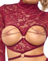 Abierta Fina Top und Rio offen rot S - XL