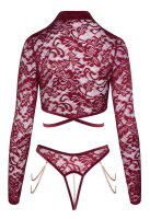 Abierta Fina Top und Rio offen rot S - XL