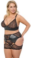Cottelli Collection BH Set 3teilig Schwarz XL - 3XL